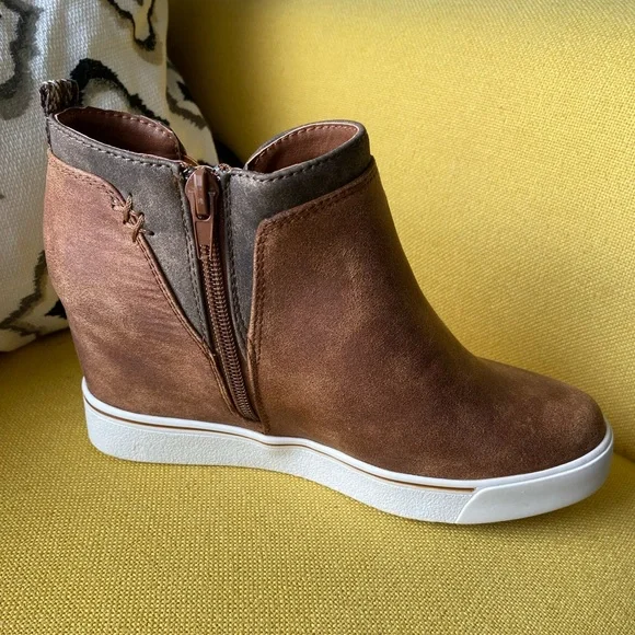 SUGAR brown wedge sneakers - Picture 8 of 9